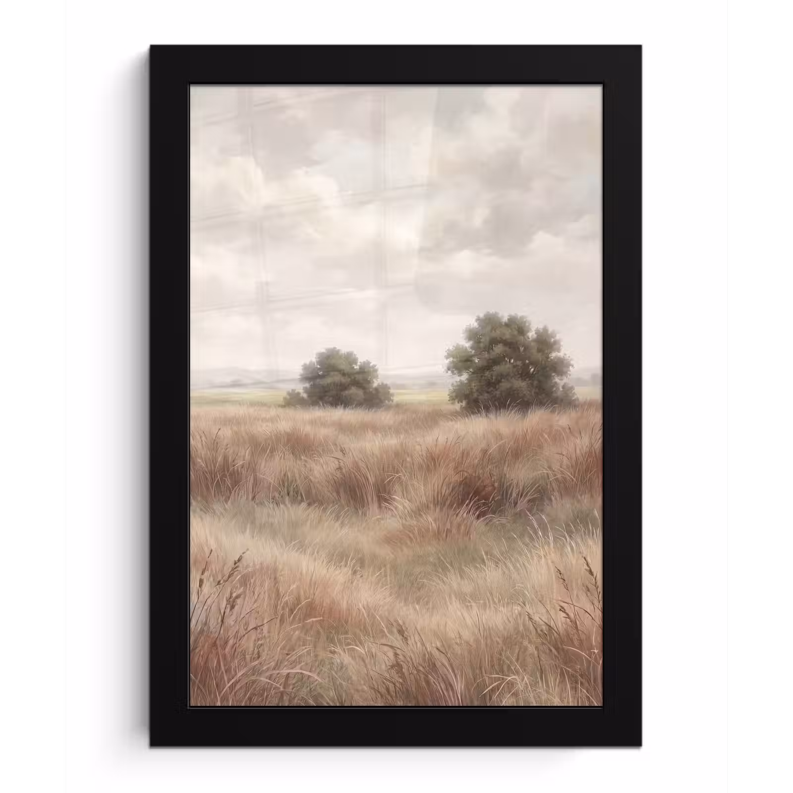 Poster met lijst - Landschap - Minimalistisch - Beige — 1
