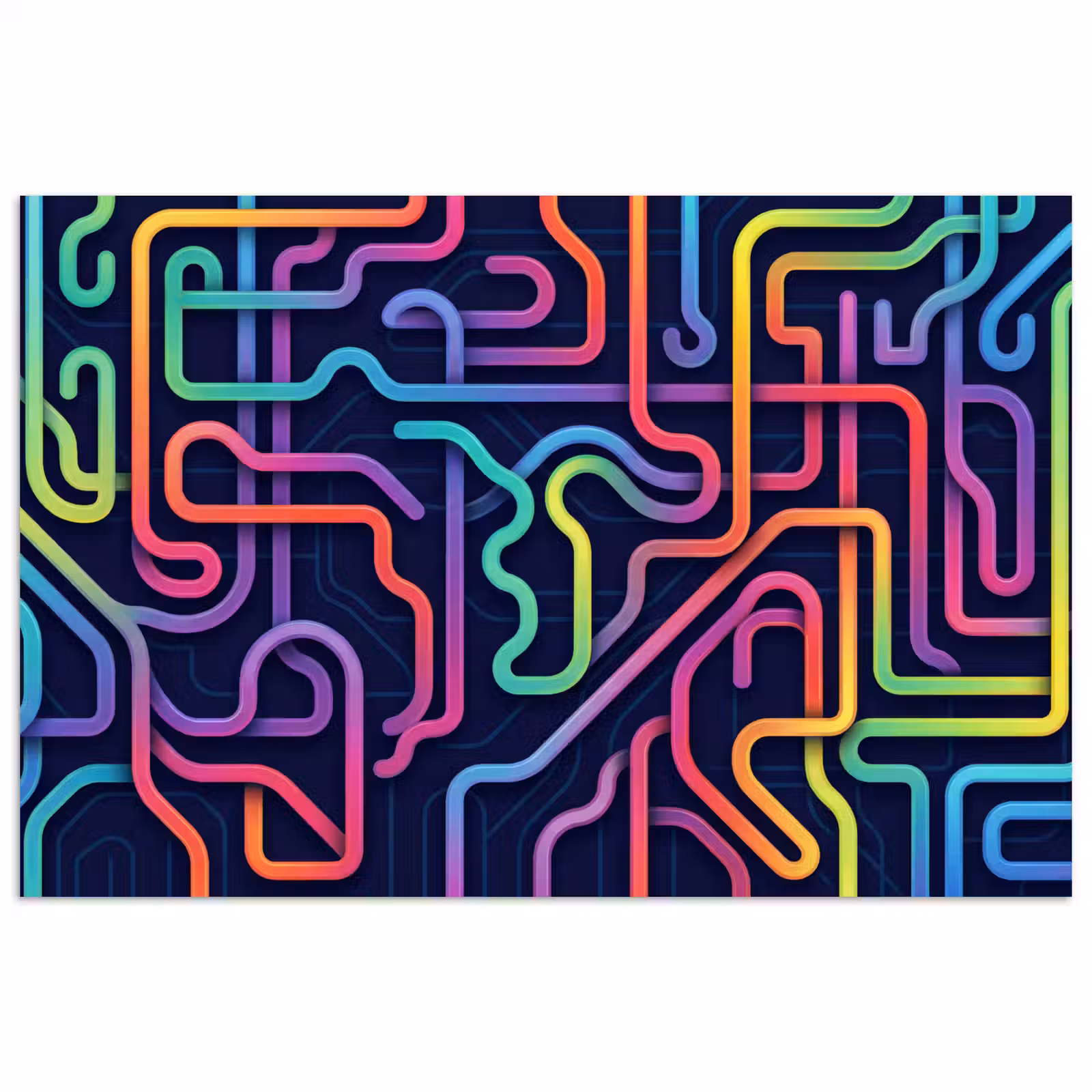 Poster - Retro - Abstract - Neon — 1