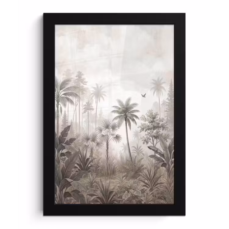 Poster met lijst - Jungle - Palmbomen - Natuur — 1