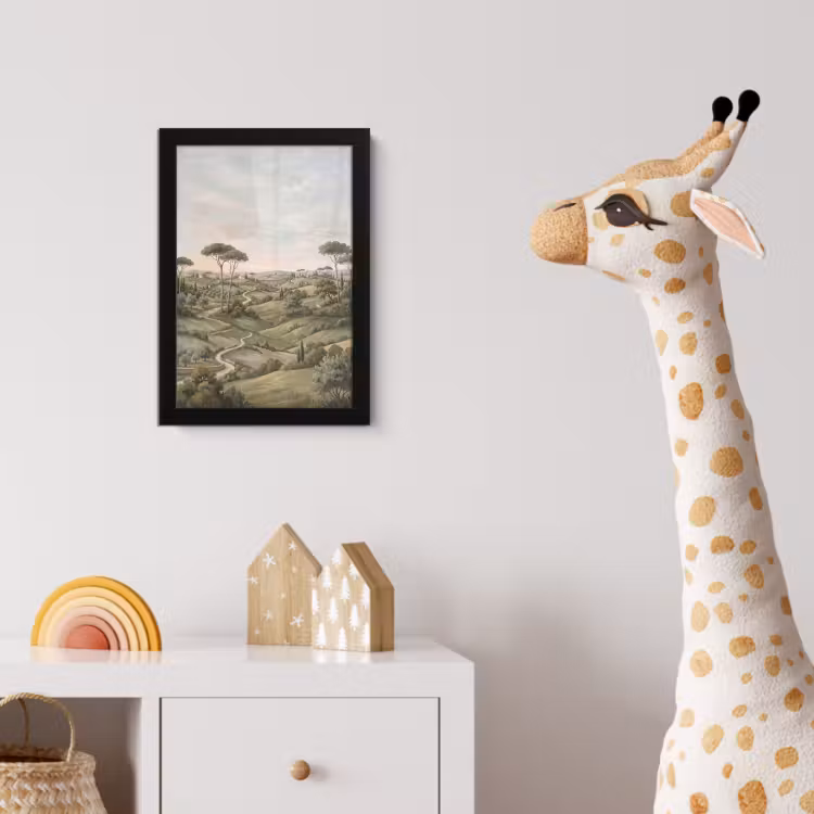 Poster met lijst - Landschap - Heuvels - Zandpad - Groen — 5