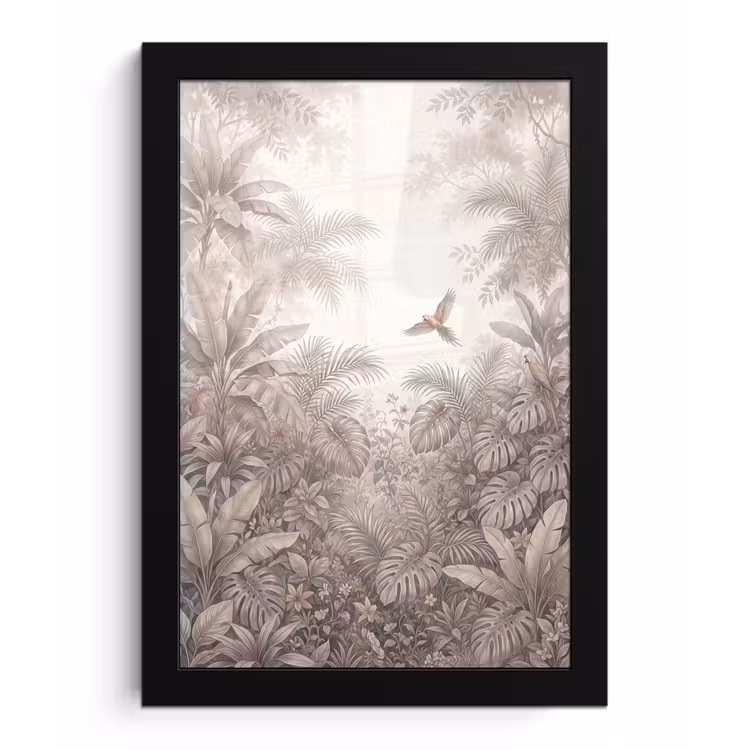 Poster met lijst - Papagaai - Jungle - Tropisch — 1