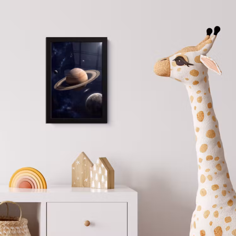 Poster met lijst - Planeten - Saturnus - Ruimte — 5