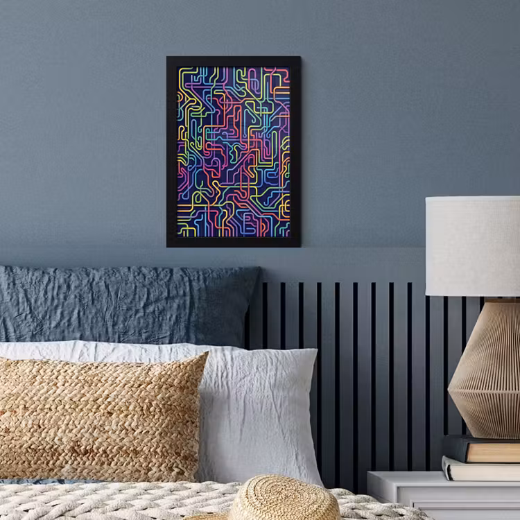 Poster met lijst - Retro - Abstract - Neon — 4