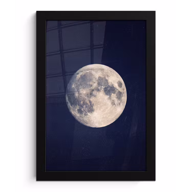 Poster met lijst - Ruimte - Maan - Kosmos — 1