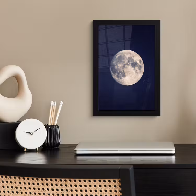 Poster met lijst - Ruimte - Maan - Kosmos — 3