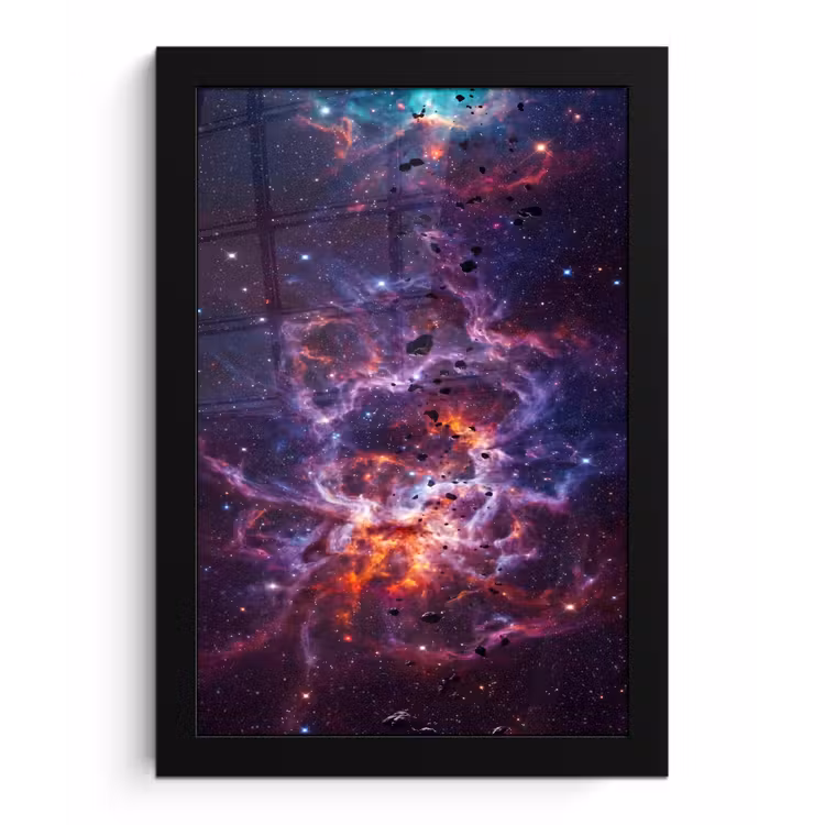 Poster met lijst - Space - Stars - Abstract - Colorful — 1