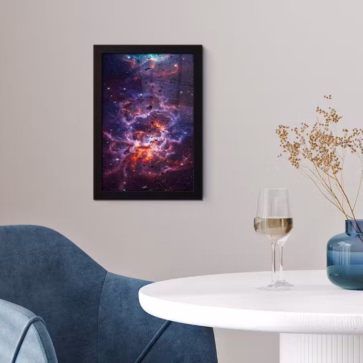 Poster met lijst - Space - Stars - Abstract - Colorful — 2