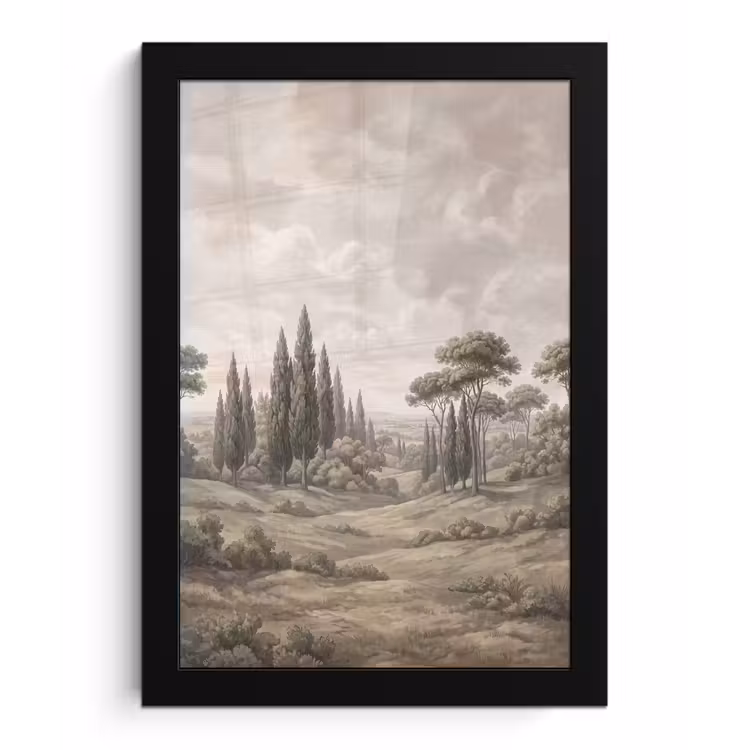 Poster met lijst - Vallei - Bos - Natuur - Groen — 1