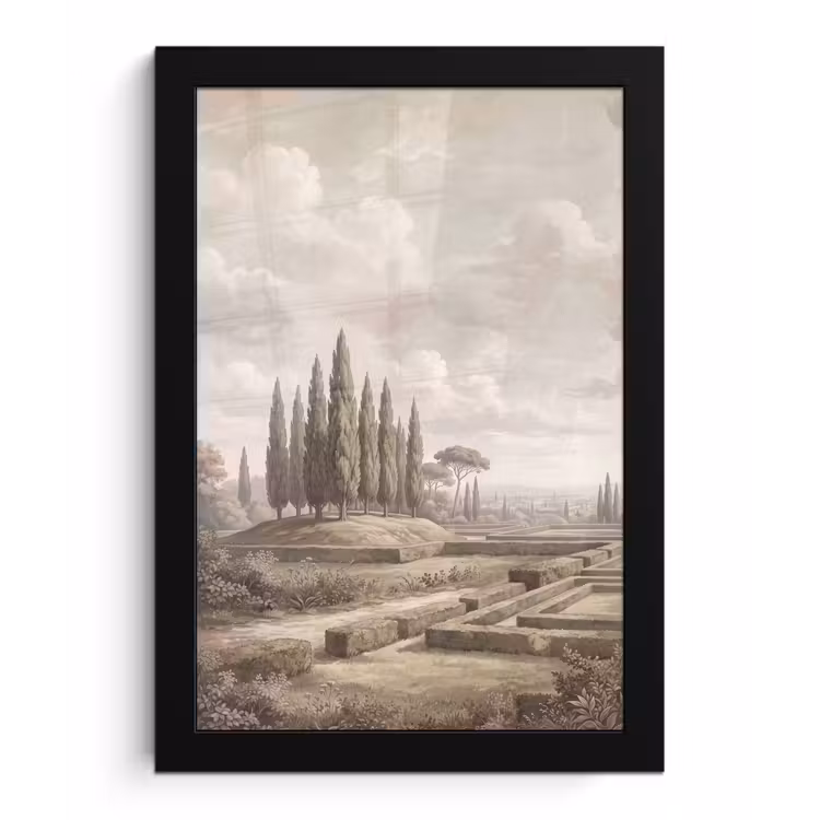 Poster met lijst - Vallei - Tuin - Natuur - Groen — 1