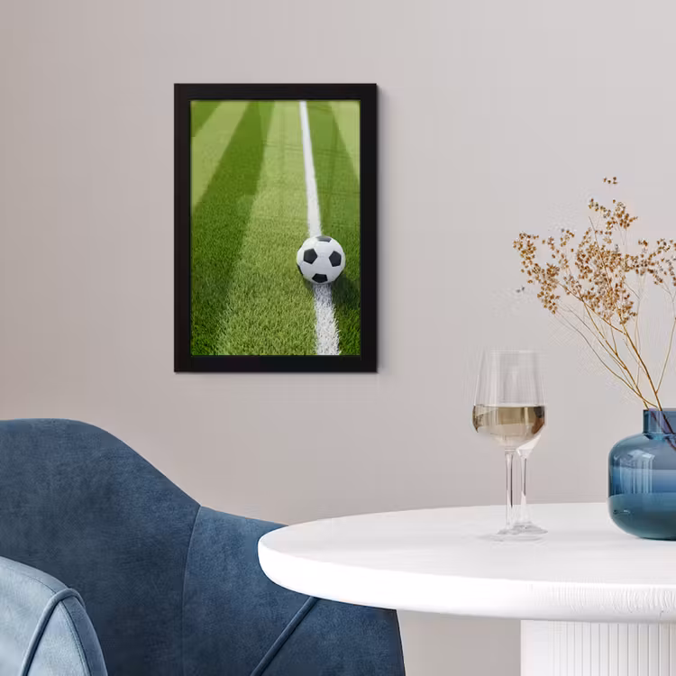 Poster met lijst - Voetbal - Grasveld - Sport - Groen — 2