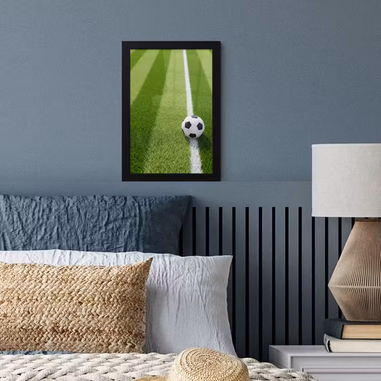 Poster met lijst - Voetbal - Grasveld - Sport - Groen — 4