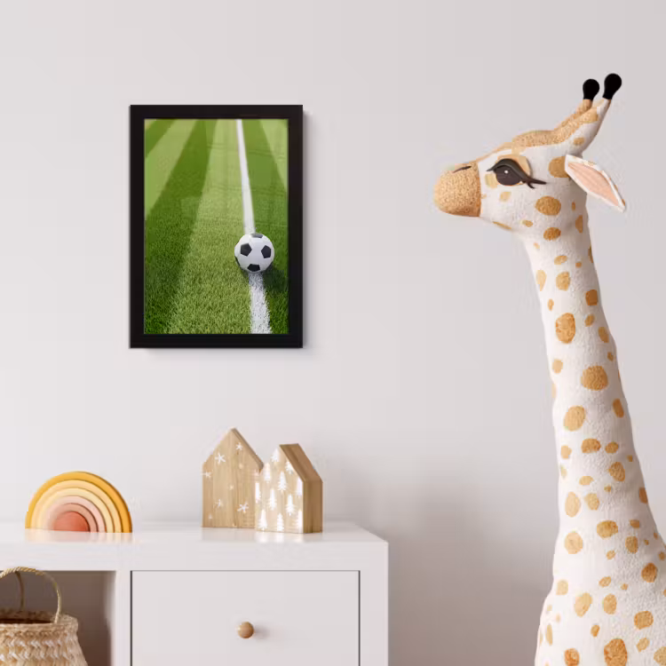 Poster met lijst - Voetbal - Grasveld - Sport - Groen — 5