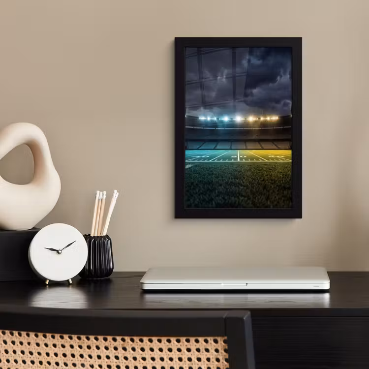 Poster met lijst - Voetbal - Stadion - Nacht - Modern — 3