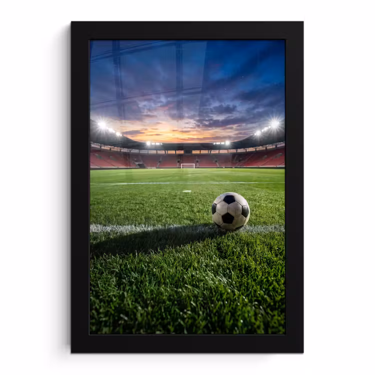 Poster met lijst - Voetbal - Stadion - Sport - Groen — 1