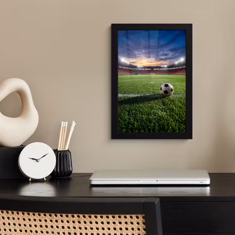 Poster met lijst - Voetbal - Stadion - Sport - Groen — 3