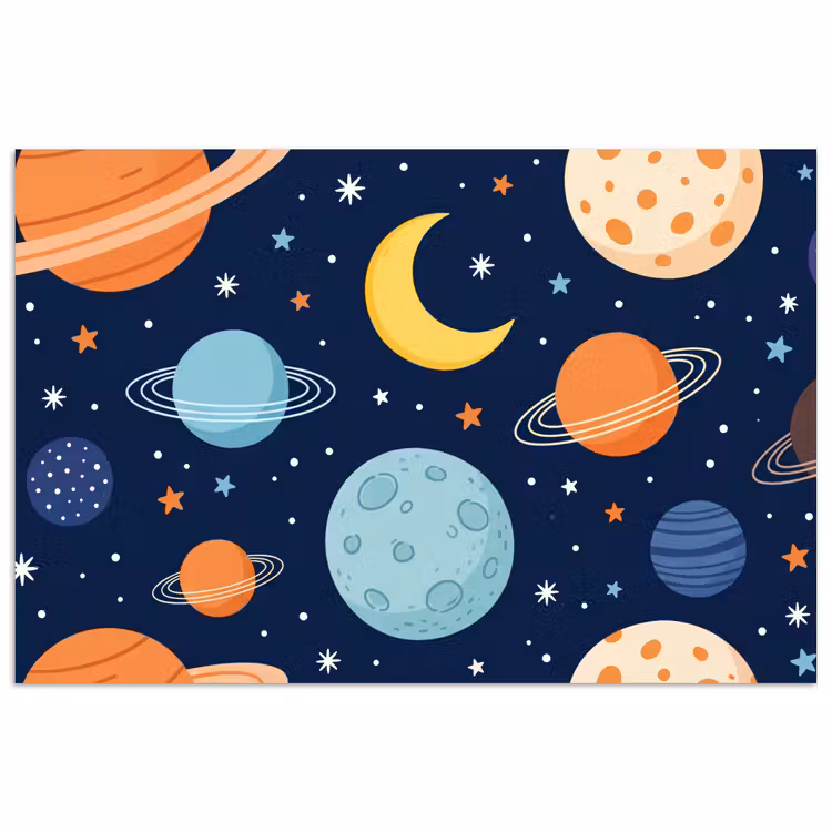 Poster - Ruimte - Planeten - Kleurrijk — 1