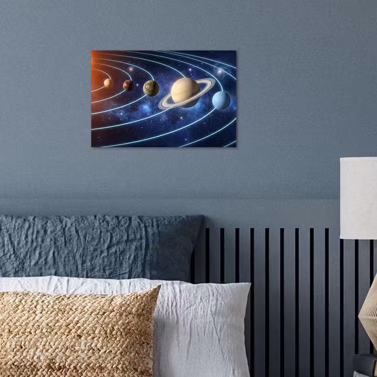 Poster - Ruimte - Zonnestelsel - Blauw — 3