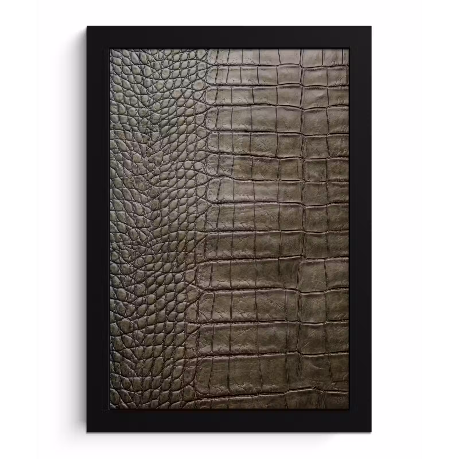 Poster met lijst - Krokodillenleer - Structuur - Groen — 1