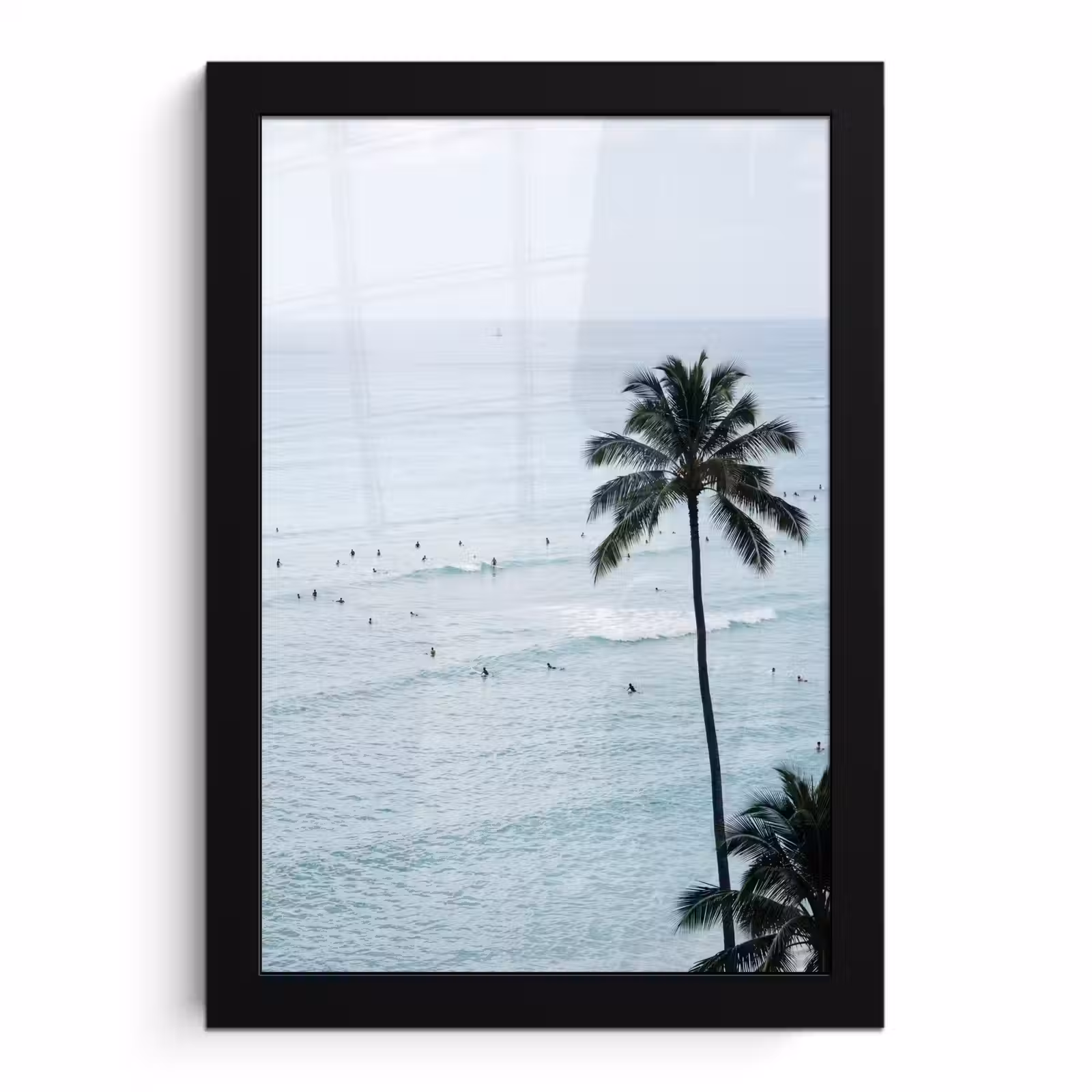 Poster met lijst - Oceaan - Palmbomen - Surfers — 1