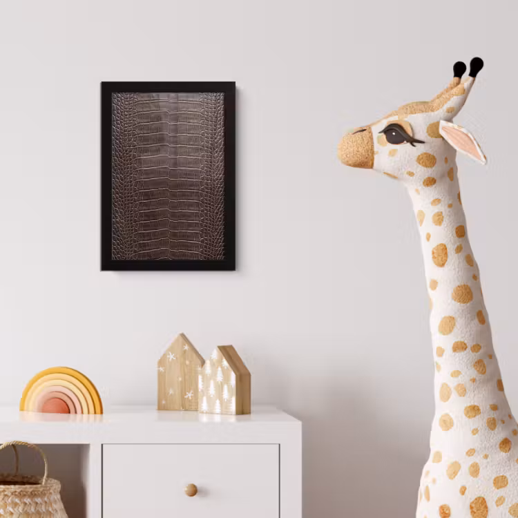 Poster met lijst - Leer - Krokodil - Mat — 5
