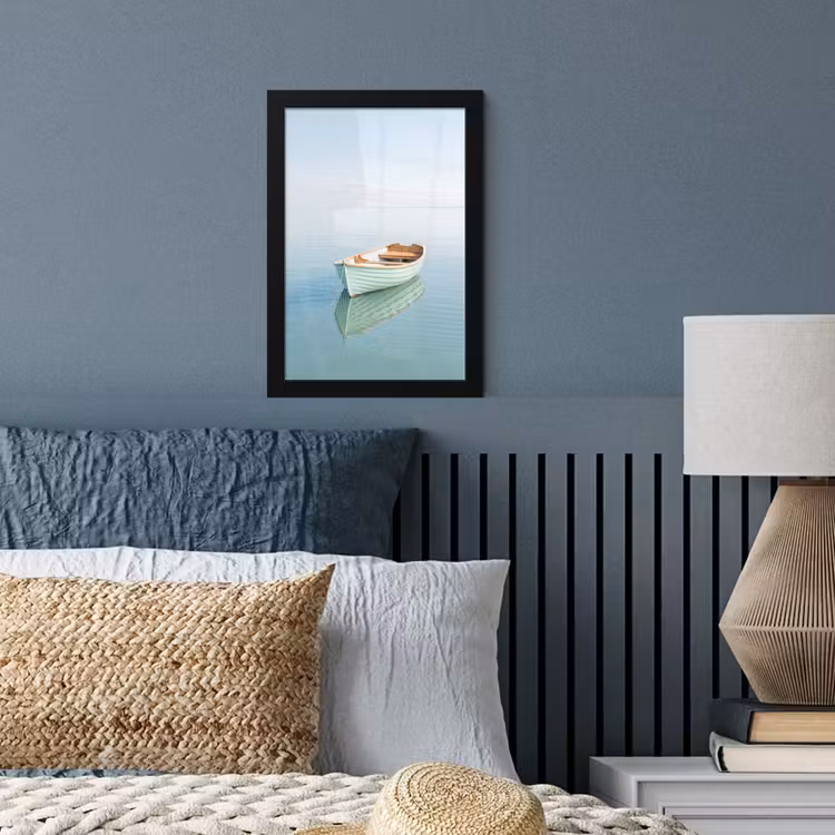 Poster met lijst - Minimalistisch - Boot - Zee — 4