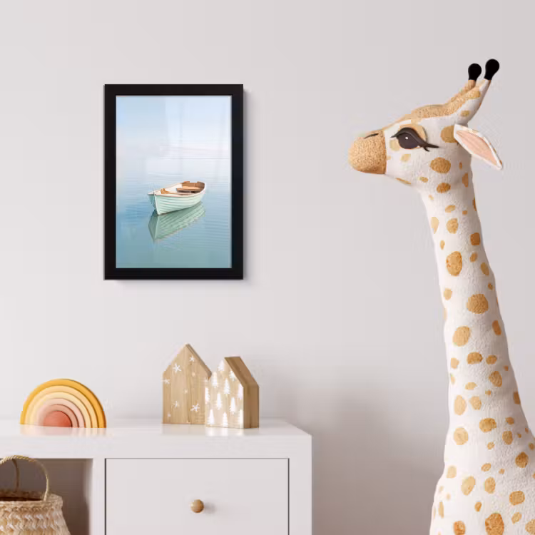 Poster met lijst - Minimalistisch - Boot - Zee — 5