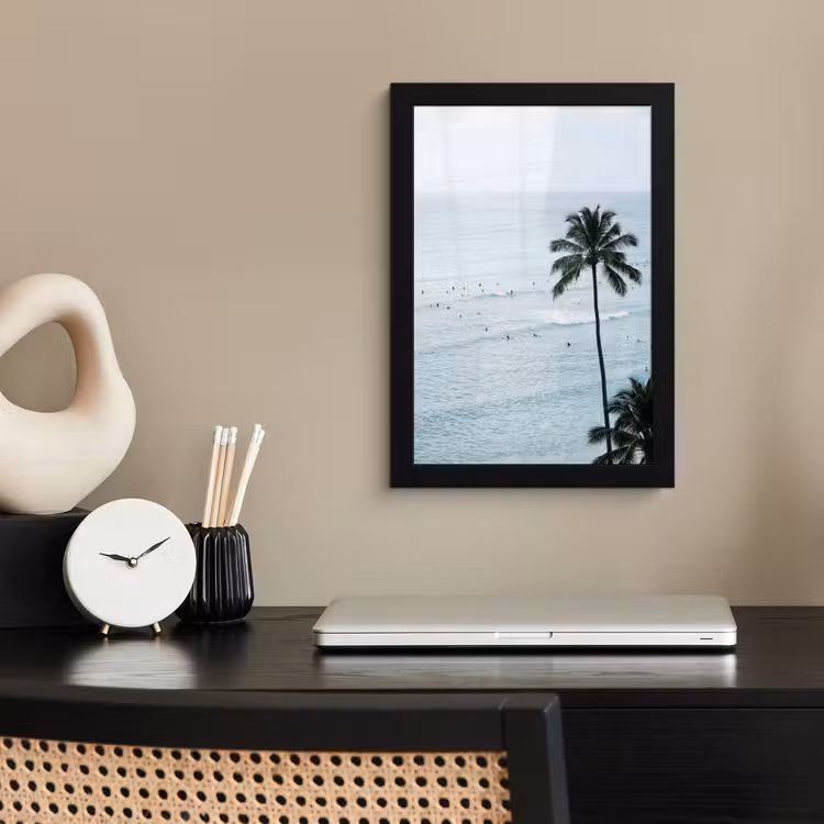 Poster met lijst - Oceaan - Palmbomen - Surfers — 3