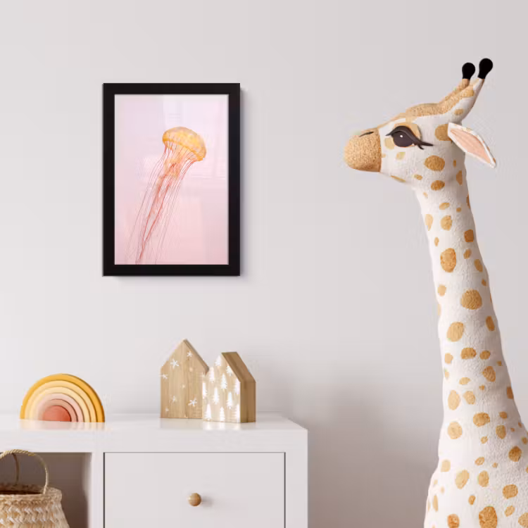 Poster met lijst - Sierlijk - Kwal - Roze — 5