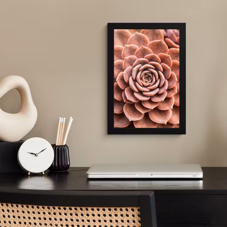 Poster met lijst - Vetplant - Organisch - Roze — 3