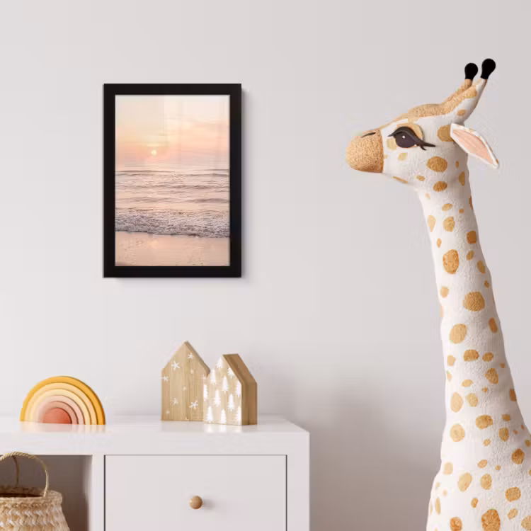Poster met lijst - Zon - Strand - Roze — 5