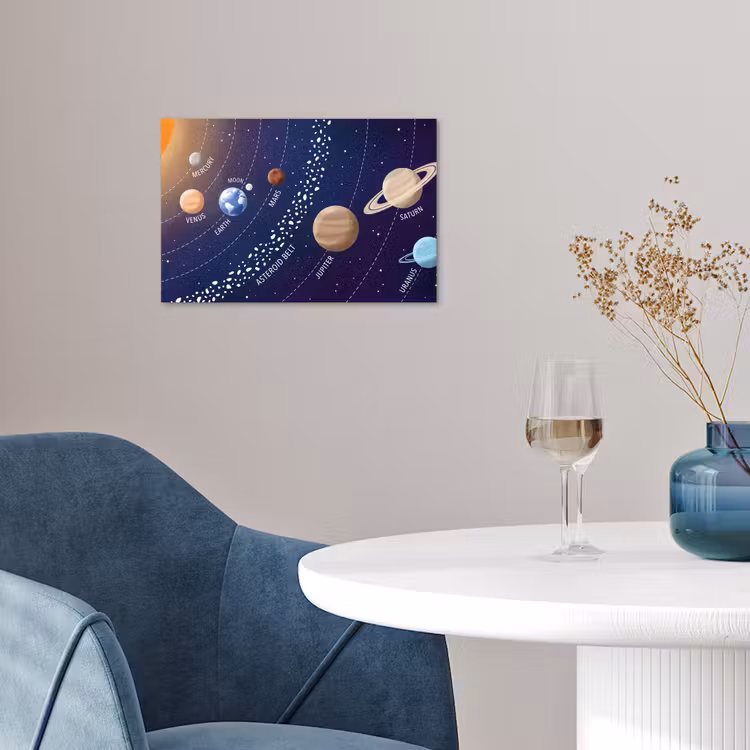 Poster - Planetenstelsel - Ruimte - Illustratie — 4