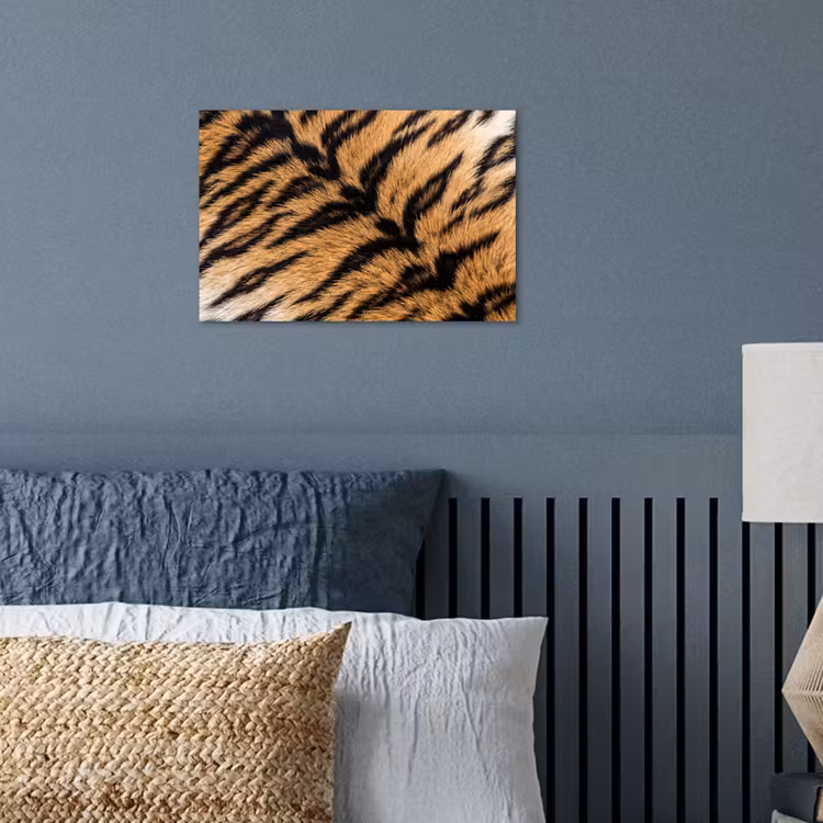 Poster - Realistisch - Tijgervacht - Zwart — 3