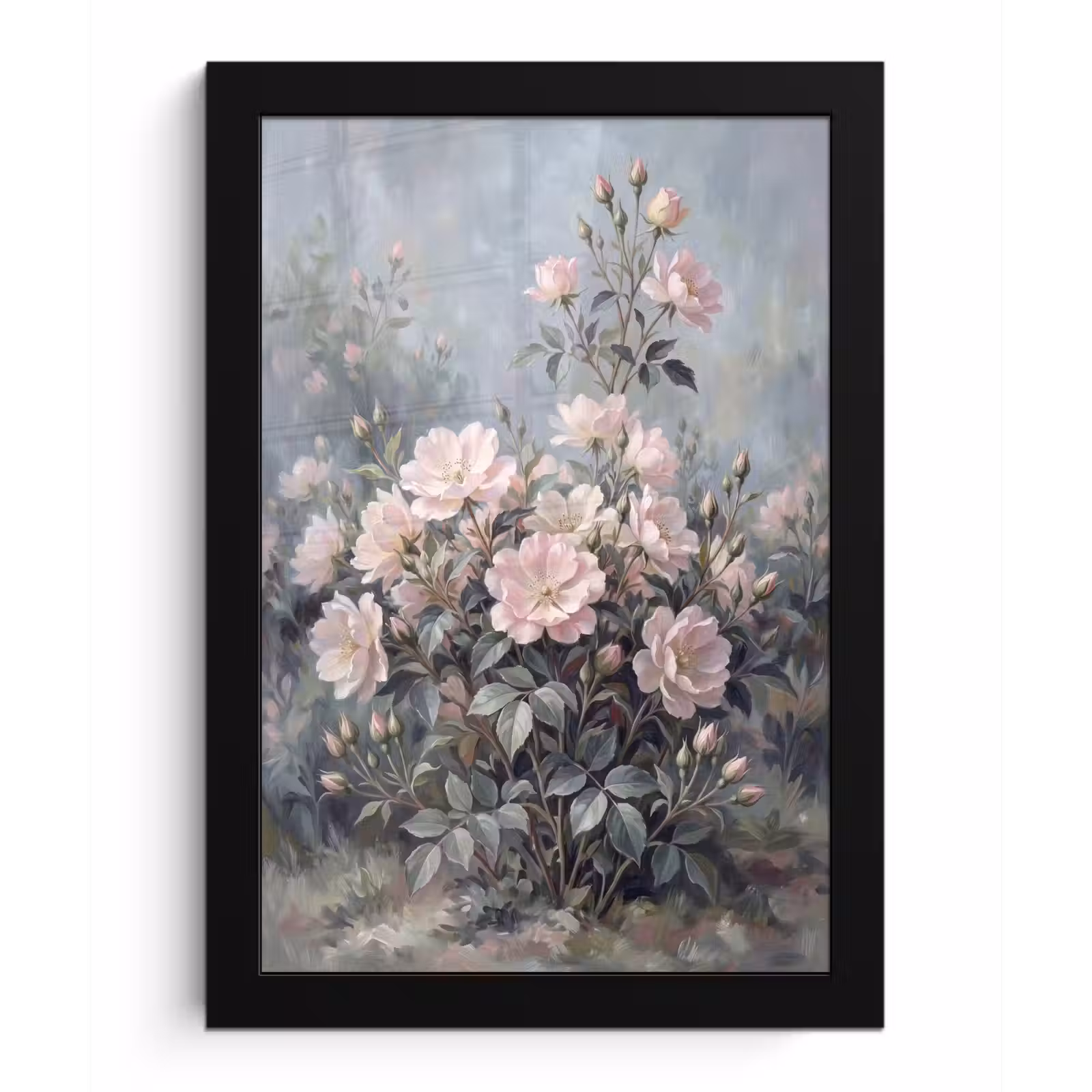 Poster met lijst - Rozen - Illustratie - Roze — 1