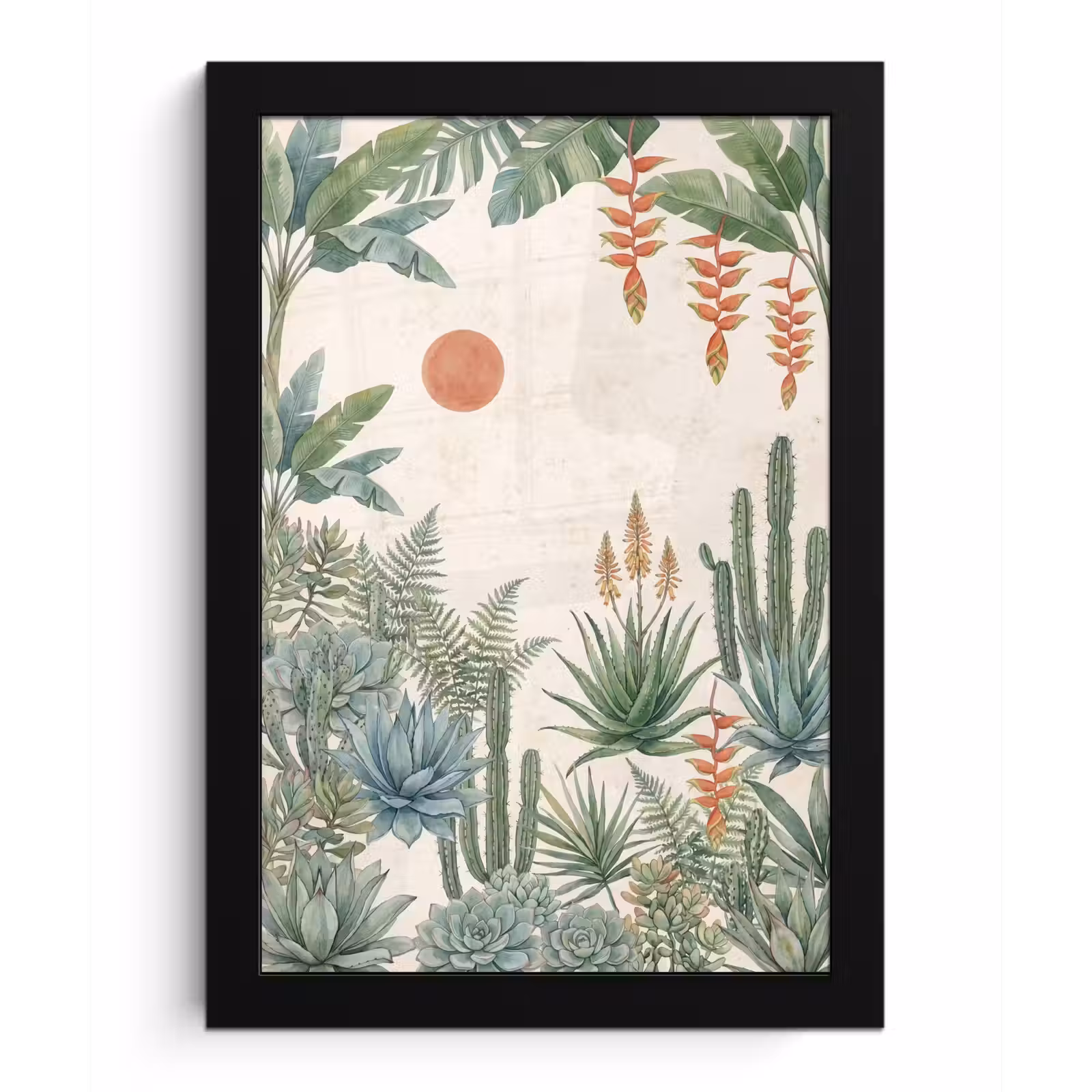 Poster met lijst - Woestijn - Planten - Groen — 1