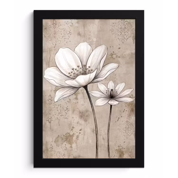 Poster met lijst - Modern - Design - Wit — 1