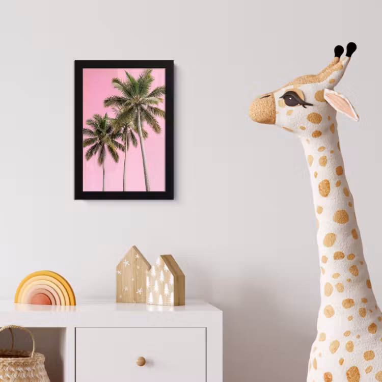 Poster met lijst - Palmboom - Tropisch - Pink — 5