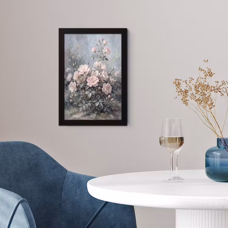Poster met lijst - Rozen - Illustratie - Roze — 2