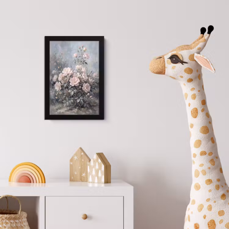 Poster met lijst - Rozen - Illustratie - Roze — 5