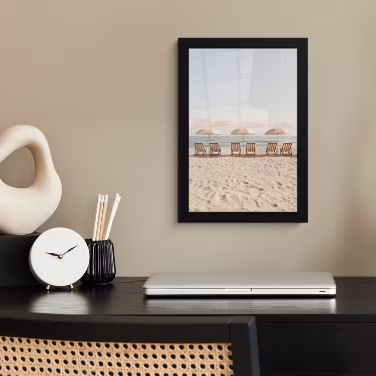 Poster met lijst - Strand - Stoelen - Parasol — 3