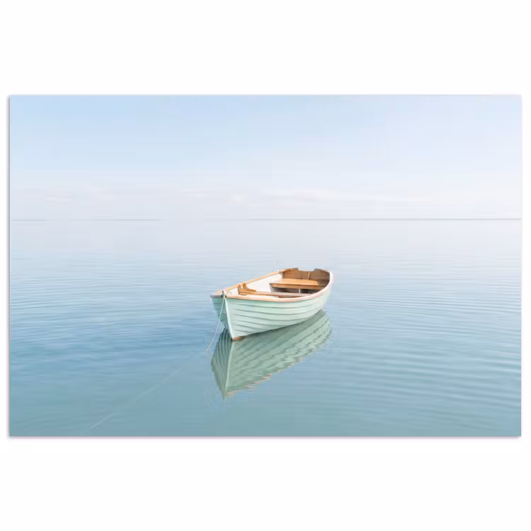 Poster - Minimalistisch - Boot - Zee — 1