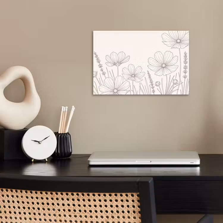 Poster - Minimalistisch - Modern - Bloemen - Beige — 2