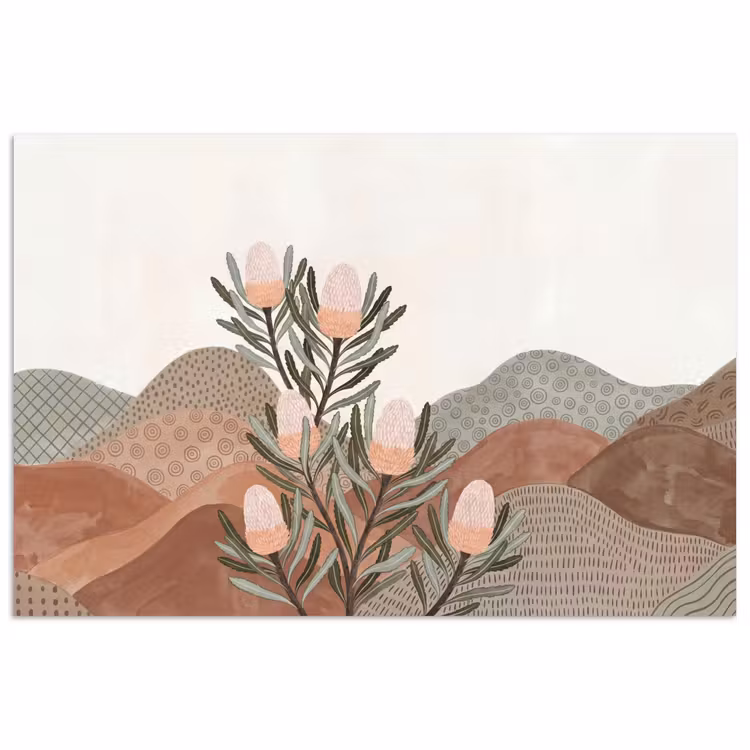 Poster - Modern - Heuvels - Terracotta — 1