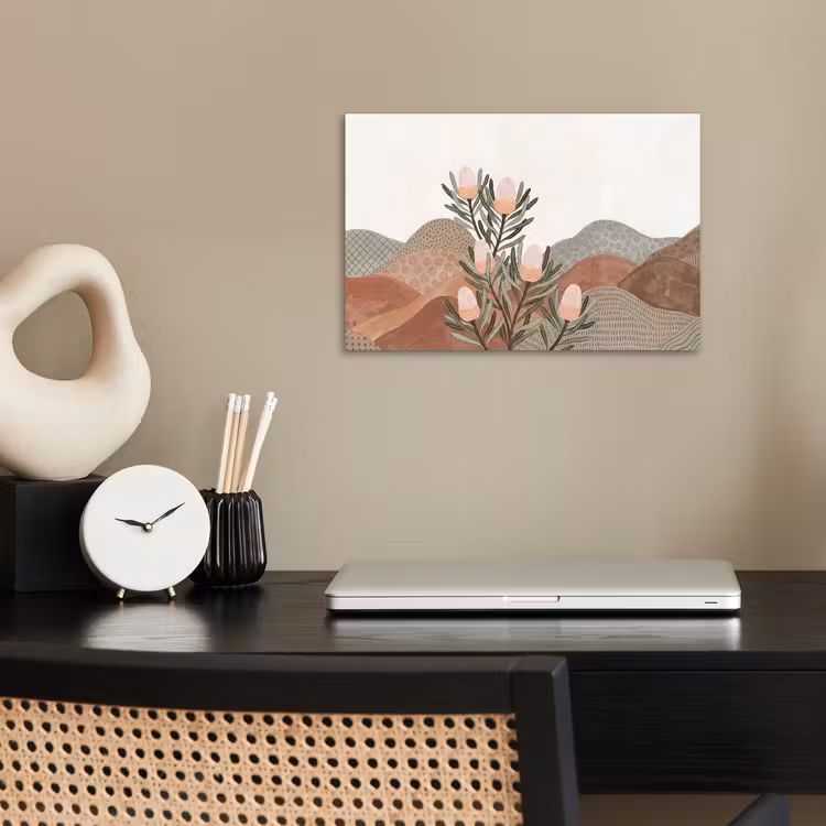 Poster - Modern - Heuvels - Terracotta — 2