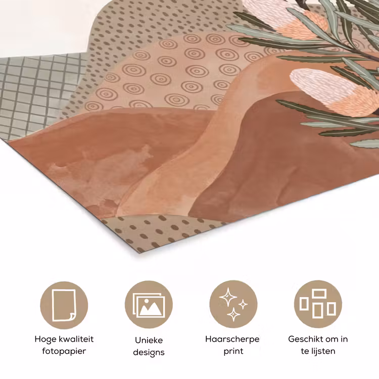 Poster - Modern - Heuvels - Terracotta — 5
