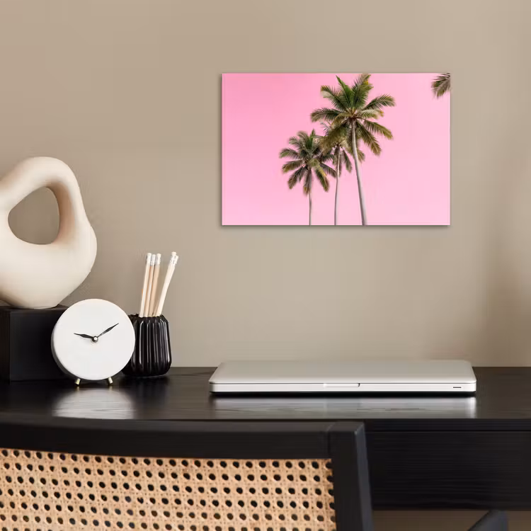 Poster - Palmboom - Tropisch - Pink — 2