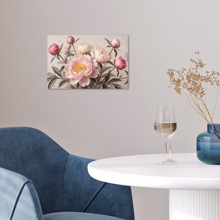 Poster - Pioenrozen - Boeket - Roze — 4
