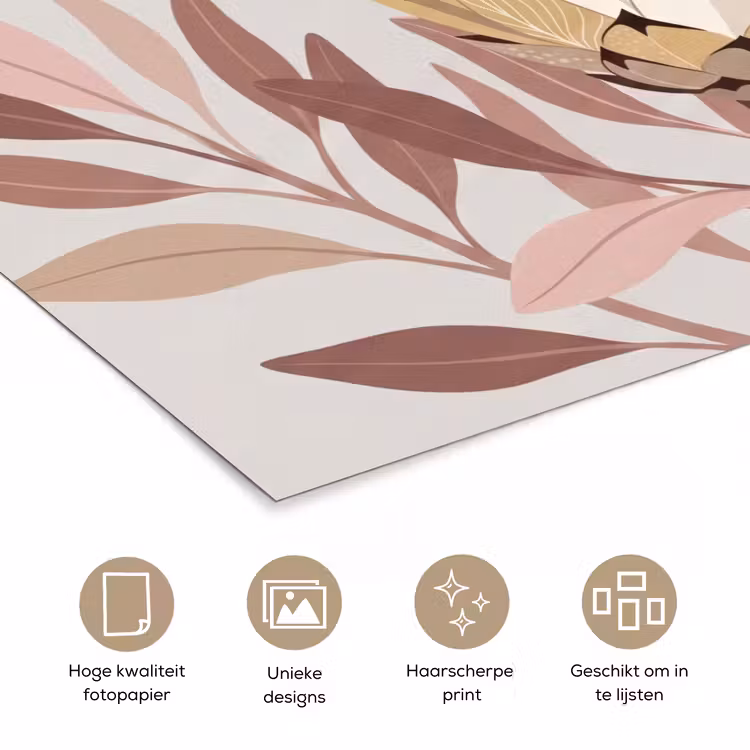 Poster - Protea - Bloem - Botanisch - Beige — 5