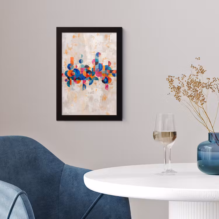 Poster met lijst - Kunst - Geometrisch - Abstract - Kleurrijk — 2