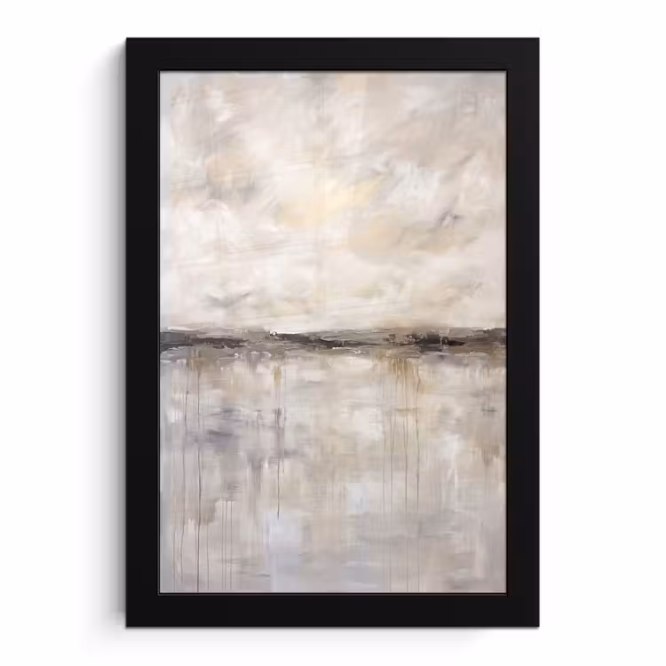 Poster met lijst - Landschap - Horizon - Natuur - Abstract - Neutraal — 1