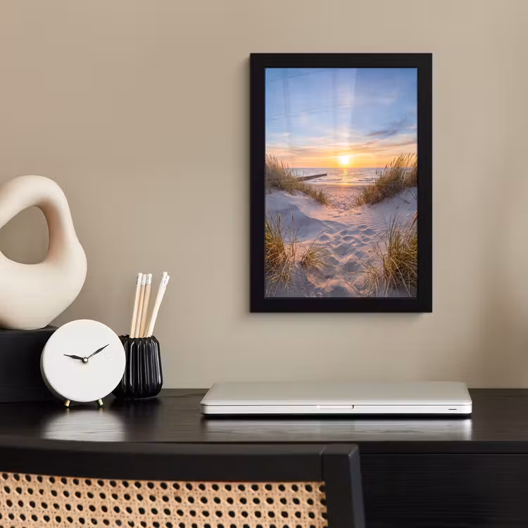 Poster met lijst - Strand - Zonsondergang - Natuur - Landschap — 3